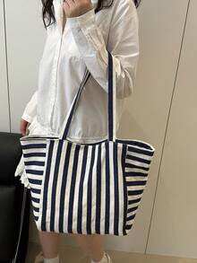 Bolso de Hombro/Axila para Mujer, Casual, Minimalista, Espacioso, Ligero y Versátil - Negro 3 - Ver 7