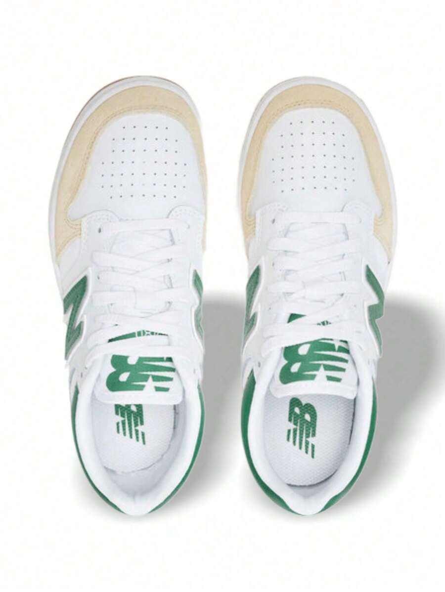 New Balance B480 V1 系列儿童运动鞋，青少年运动鞋，缓震支撑，舒适耐穿，鞋底透气，适合日常上学、健身房运动，易于搭配，经典松木色 GSB480SG - 經典松木 - 查看 1