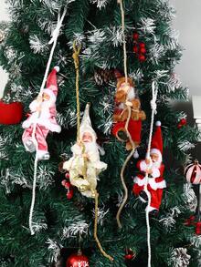 1 Stück Weihnachtsmann Christbaumschmuck, Weihnachtsanhänger mit Schnur, Kletterseil, Fröhliche Weihnachten Dekoration, Weihnachtsbaum Deko, Heimdekoration, Weihnachtsdekoration