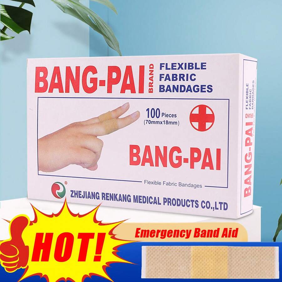 100pcs Non-Woven Bandages, Hemostatic Cloth, Anti-Friction Heel, Waterproof, Cartoon Cute, Breathable Elastic Bandages, Essential For Home, Outdoor Sports For Emergency Kit Bag - Multicolor - View 1