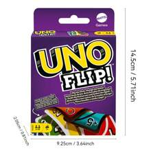 Mattel UNO - Classic Colour & Number Matching Card Game - 112 Cards - Customizable & Erasable Wild - Special Action Cards Included - Gift For Kids 7+ - W2085+GDR44 - View 9