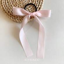 2 Peças Elásticos de Cabelo Versáteis e Doces, Acessórios de Cabelo com Fita Elástica Trançada, Scrunchies de Cabelo com Laço, Porta-rabos de Cavalo, Elásticos de Cabelo, Corda de Cabelo, Elástico de Cabelo, Presentes de Acessórios de Beleza Doméstica para Mulheres