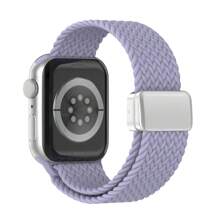 1pc Minimalist Nylon Braided Magnetic Clasp Apple Watch Band, Breathable Adjustable Magnetic Apple Watch Strap Suitable For 38/40/41/S10 42/42/44/45/49/S10, Compatible With Apple Watch Ultra/SE/8/7/6/5/4/3/2/1, Unisex, Can Be Used As Student Back-To-School Gift