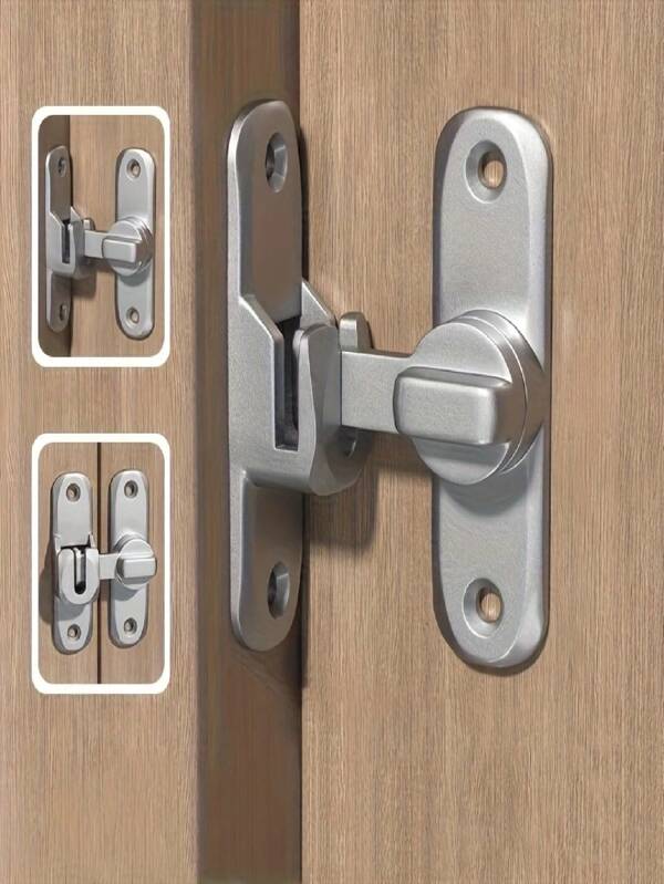 Latch Door Bolt No Drill Sliding Door Latch Catch Lockable Door Hasp Dedicated Lock Sliding Door Lock Clasp