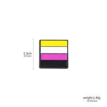 1 Peça Broche de Coração Arco-Íris Bandeira, Paz e Amor, Alfinetes de Esmalte, Roupas, Bolsa, Lapela, Pino, Ícone de Orgulho Gay e Lésbico, Decoração Unissex - Multicolorido - Visão 24