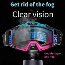 Óculos de Esqui Antinevoeiro Ajustáveis para Adultos - Óculos Grandes de Moda com Lentes de PC e Armação de TPU, Detalhes em Azul/Preto/Verde-Água, Revestimento Antiofuscante, Ideal para Esqui, Snowboard e Uso Diário, Presente, Óculos Estilosos, Óculos de Esqui à Prova de Vento