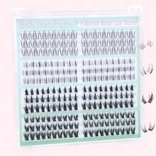 Bottom Lash Clusters 4 Styles Bottom Lashes 0.07 Thickness Clear Band Bottom Lash Extension 210pcs Bottom Lashes Clusters Natural Look Manga Bottom Eyelashes By - 自然下睫毛 - 查看 7