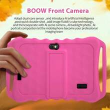 BDF 兒童電子學習平板電腦 / 4GB RAM + 64GB ROM / 7 吋平板 / 4 核心 1.3GHz / Android 13 / 1024x600 HD 解析度 IPS 螢幕 / 2MP+5MP 相機 / 4000mAh 大容量電池 / 支援 WiFi 家長控制教育遊戲 / ABS 塑料 + 矽膠材質教育平板（包含：包裝盒 / 數據線 / 使用說明書 / OTG / SIM 卡退卡針） - 彩色 - 查看 8