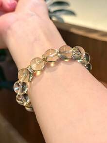 Transparent Glass Round Beads, Icy Clear Glass Beads For DIY Jewelry, Bracelets, Necklaces, Garment Weaving-25pcs