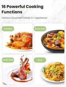 COMFEE' 16 In 1 Electric Pressure Cooker Instant Multi Cooker Olla De Presion Non-Stick Pot Yogurt Maker Rice Cooker Slow Cooker Sauté Steamer 8 Quarts Stainless Steel - 查看 2
