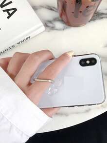 透明水晶戒指架，金属戒指架 - 彩色 - 查看 1