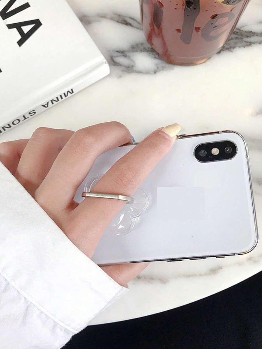 透明水晶戒指架，金属戒指架 - 彩色 - 查看 1