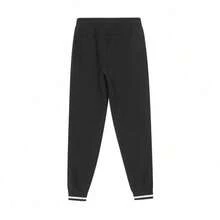 Puma Pantalón de chándal con cordón en la cintura, estilo unisex para otoño/primavera con logo grande, estilo n.° 67842001 - Negro - Ver 2