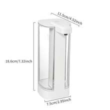 Wall-Mounted Automatic Soap Dispenser, USB Rechargeable LithiumBattery, Plastic, For Kitchen & Bathroom Sinks, With Built-In SoapDispenser Functionality,1200mAh