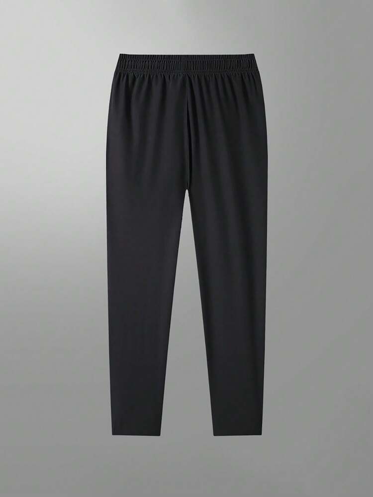 Pantalones deportivos para correr para hombres, pantalones de gimnasio, pantalones casuales sueltos y elásticos, ropa deportiva para exteriores - Negro - Añade 2