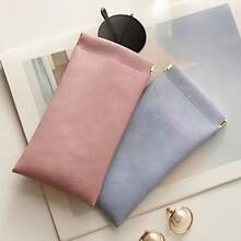 4-Pack Soft Fashion Glasses Storage Bags, Daily Portable Squeeze Top Glasses Case, Simple Solid Color Glasses Storage Bag, Suitable For Fashion Glasses, Sunglasses, Reading Glasses, And Prescription Glasses Accessories