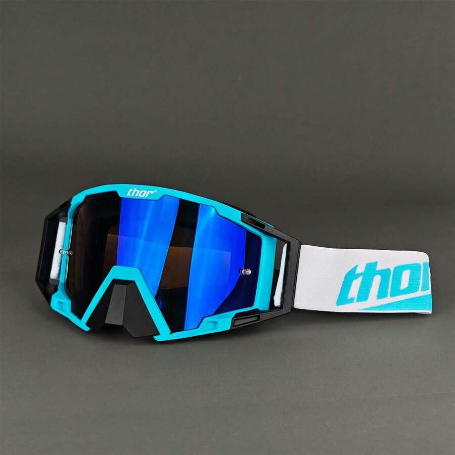 Thor Unisex PC Lens Motocross Riding Goggles,Dirt Bike Goggles, Motorcycle Goggles ATV Goggles Ski Goggles Windproof Glasses Racing Goggles,Winter Outdoor Sports Protective Eyewear, Windproof Sandproof Goggles For Ordinary Decorative Use Skiing Snow Windproof