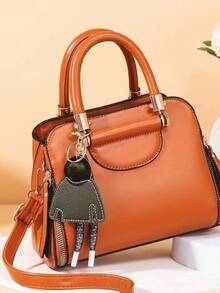 Women Shoulder Bags - 卡其 - 查看 4