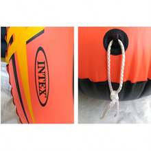 1-Person & 3-Person Inflatable Boat, Thick Plastic Kayak, Air Mattress Boat, Fishing Boat, Paddle Boat, Surfing, Drifting, Beach - Burgundy - View 2