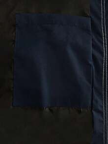 Chaqueta con capucha con cremallera y parches de colores contrastantes para hombre, casual y para exteriores, primavera/otoño