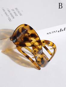 1 件/3 件女士扁平发夹，适合中等厚度头发，玳瑁扁平发夹，鸭嘴发夹，牢固抓握，舒适曲线贴合，适合驾驶、瑜伽、所有发质，豹纹休闲，爪夹，发夹，发夹，发夹，学校用品，动物图案 - 彩色 - 查看 7