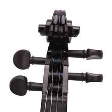Violin 4/4 Full Size For Beginners With Hard Case, Bow, Rosin Black - Black - View 5