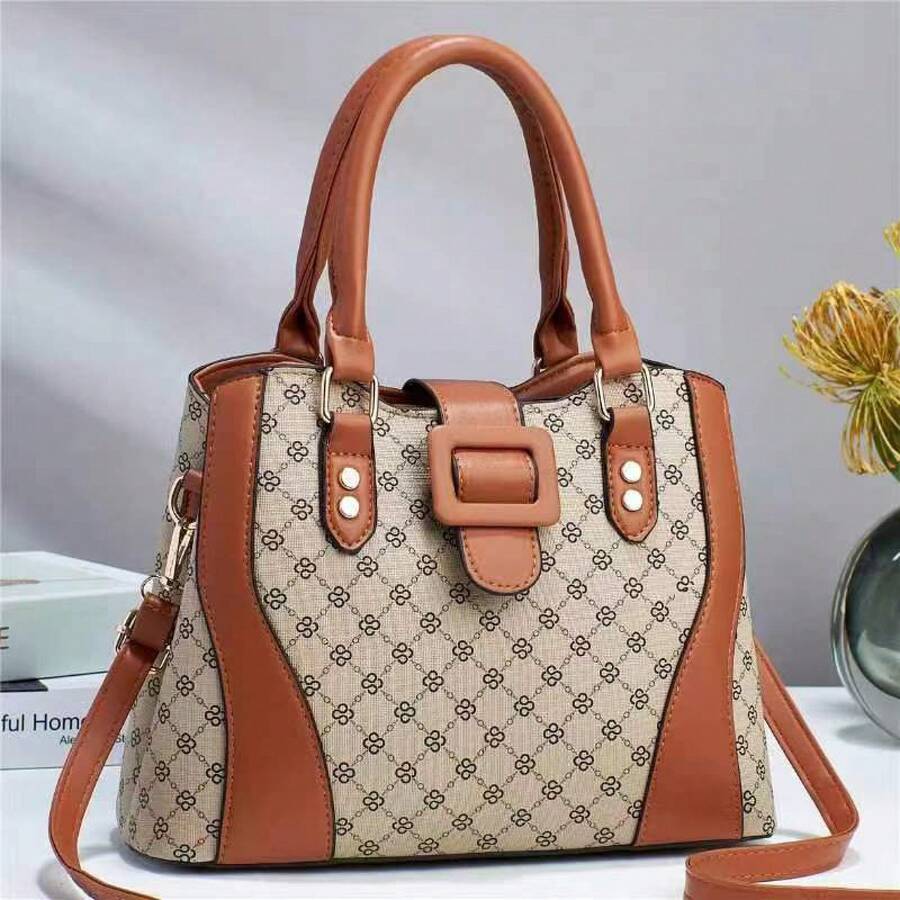 Women Crossbody - 黑配咖啡 - 查看 1