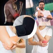 Elastic Strap Adjustable Elbow Pads Sports Fitness Elbow Pads Thickened Sponge Elbow Pads Tennis Basketball Football Volleyball(Single Pack) - Multicolor - View 13
