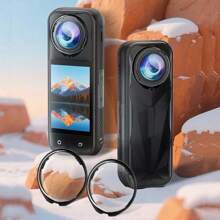 适用于 Insta360 X5 PULUZ 标准旋转 PC 镜头保护套 (透明)