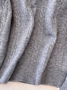 Cárdigan de punto bordado para mujer, diseño de button delantero con decoración de parche, ideal para otoño/invierno, trabajo y uso casual, Top de manga larga, blusas para mujeres, atuendos festivos, ropa, outfits para salir, top de ganchillo, dinero viejo, prendas de mujer desfalleciente, otoño, vuelta al colegio, desgaste de oficina para las mujeres