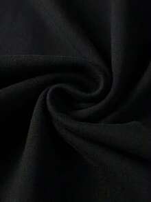 [Black Cat T-Shirt] Relaxed Fit Black Casual  Cat Graphic T-Shirt |   Short Sleeve Crew Neck, Summer Style, Polyester Blend2025 - 黑色 - 查看 4