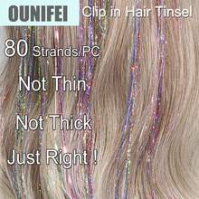 Tóc nối kẹp bóng mượt 24 inch, chịu nhiệt, phụ kiện tóc lấp lánh như tiên nữ, phù hợp cho phụ nữ, bé gái, trẻ em, thích hợp cho lễ Halloween. - Nhiều màu - Xem 3