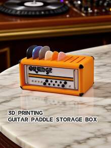 3D Printing Mini Guitar Amplifier Pick Rack | Storage Guitar Picks | Storage Box Cool Guitar Accessories | Compact Paddle Storage | Mini Guitar Amp Pick Holder For Back-To-School Season, Halloween And Christmas