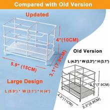 Dseap Toothbrush Holder, Electric Toothbrush Holder - Stainless Steel Tooth Brush Holder, Toothpaste Holder Organizer Stand Caddy For Bathroom, Bronze - 白色 - 查看 4