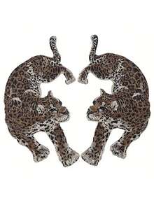 Vải thêu họa tiết da báo thuộc bộ sưu tập Animal Series, thích hợp để may quần áo, giày dép, mũ, hành lý và làm phụ kiện DIY. Vải thêu có keo dán, có thể ủi lên vải. - Nhiều màu - Xem 2