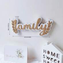 1pc Wooden Letter Pattern Hanging Decoration Best Gifts Birthday Graduation - Multicolor - View 9