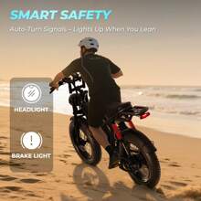 WIND HORSE Fat Tire Electric Bike For Adults, 20" E-Bike 31MPH, 40-65 Mile Range, 1500W Peak Motor, All-Terrain Electric Dirt Bike With Long Seat, Rear Rack, 48V 15.6Ah Removable Battery, Turn Signal, Dual Suspension, Electric Mountain Bike For Commuting & Off-Road