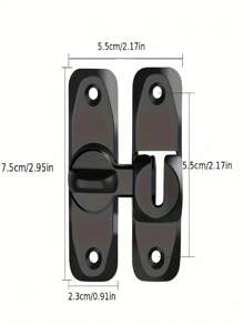Latch Door Bolt No Drill Sliding Door Latch Catch Lockable Door Hasp Dedicated Lock Sliding Door Lock Clasp
