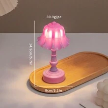 Mini Creative Desk Lamp Decor, Lotus/Streetlamp Cute Night Light For Bedroom Ambiance, LED Desk Decor Night Light, Desktop Ornament Birthday Gift - Multicolor - View 19