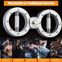 可调节阻力臂训练器 - 多功能前臂和肌肉锻炼器，适用于拳击，8 字形设计，带防滑手柄，非常适合速度训练和健身 - 彩色 - 查看 7