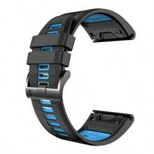 Dây đeo đồng hồ Quick Fit 22/20/26mm tương thích với Garmin Tactix 8 47/51mm/Descent G2/Mk3/Mk3i 43/51mm/Enduro 3/2/Fenix8 47/51/43mm/Fenix E/7/7x/7s/5S/5/5X Plus/6S/6/6XPro, Dây đeo đồng hồ thể thao bằng silicon mềm cho Forerunner 965/Quatix 7/7pro/Epix Pro 42MM - A - Xem 10