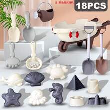 Set Juguetes de Playa Para Niños Modelos Castillo de Animales 18 PCS - Gris - Ver 2