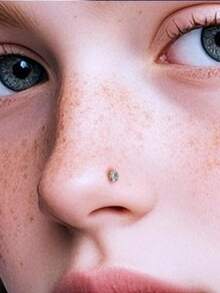 16pcs Funky Stainless Steel Heart Flower Cubic Zirconia Nose Studs For Women For Daily Decoration, 20G Gold Nose Rings Studs Nose Piercing Jewelry Nose Rings 8mm Nose Studs Earrings Studs