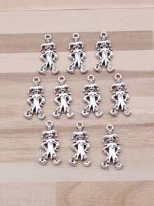 10 Peças Pingentes de Palhaço de 24x12mm (0,94x0,47 polegadas) para Fazer Joias DIY, Colar, Chaveiro, Corrente de Telefone, Pulseira, Acessórios de Artesanato Feitos à Mão - palhaço - Visão 2