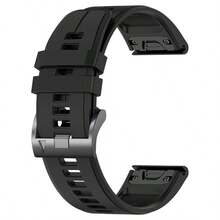 20 毫米 22 毫米 26 毫米快速贴合柔软硅胶表带兼容 Garmin Tactix 8 47/51 毫米/Fenix 8 47/51/43 毫米/Descent G2/Descent Mk3/Mk3i 43 毫米 51 毫米/Enduro 3/2/Fenix 7/7X/7S/6S/6/6X Pro/5S/5/5X Plus，适用于 Epix Pro 51MM 的运动硅胶表带，易于佩戴 - A - 查看 24