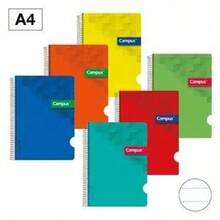 QUADERNO ORIGINALE CAMPUS, BLOCCO A SPIRALE FORMATO A4, COPERTINA IN POLIPROPILENE, 80 FOGLI, 90 G, GRIGLIA DA 4 MM, CONFEZIONE DA 6 UNITÀ, ALTA QUALITÀ PER DURARE L'INTERO CORSO - A4 - Visualizzare 4