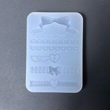Bowknot Lace Resin Casting Mold, Silicone Mold Accessories, Resin Liquid Mold, Resin Keychain Silicone Mold, Resin Mold - White - View 3
