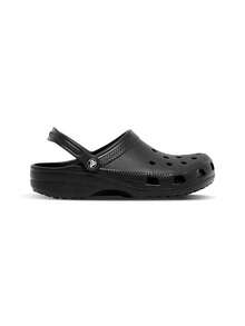 Crocs 经典木屐女式运动凉鞋 透气舒适 轻便亲肤 易清洁 沙滩泳池日常穿着 黑色 10001-001 - 黑色 - 查看 3
