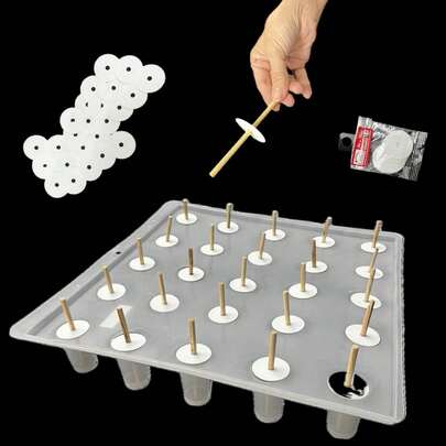 Guías para gelapalestas. 25 piezas ideales para hacer tus gelapaletas sin esperar a que cuaje tu gelatina. La combinación perfecta con nnuestro molde de G1-25, los palitos de madera y estas guías ya no tienes pretextos para hacer unas gelapaletas perfectas.