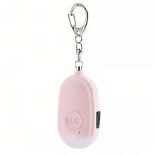 Pink Portable Self-Defense Alarm Keychain! USB Charging+130dB Alarm+LED Light, SOS Function Suitable For Women, Children, Elderly Runners, Essential For Wolf Protection